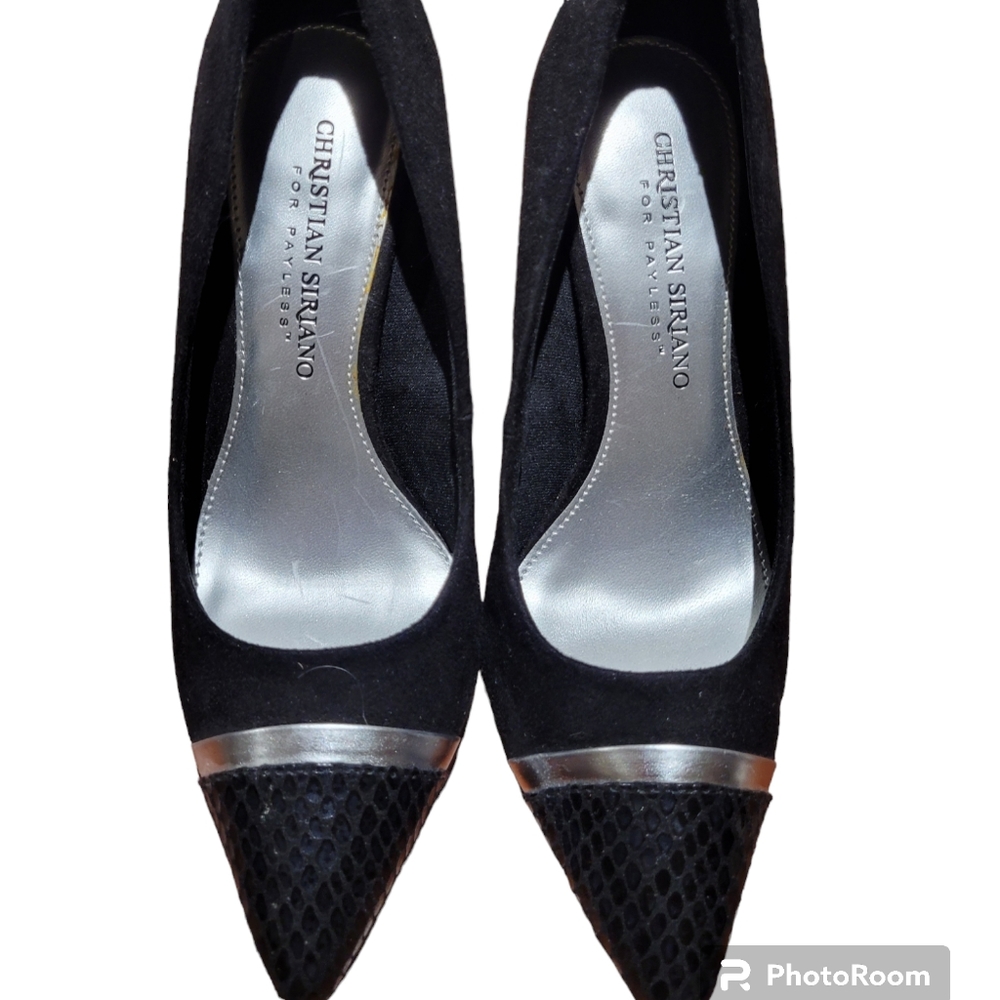 5.5 New Faux Suede Pumps Chrstian Sirano